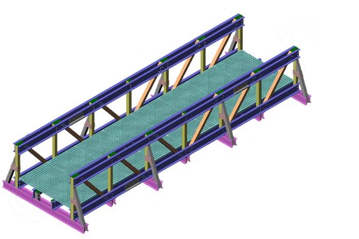 I ponti ciclo-pedonali realizzati con i profili strutturali della M.M. srl