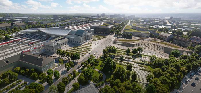 Green Connect, la riqualificazione della stazione di Vilnus firmata Zaha Hadid Architects