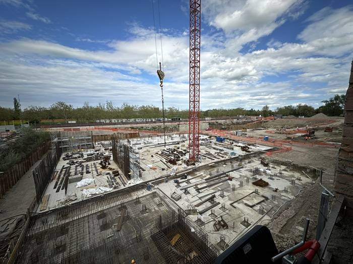 Cantiere di Tecnopolo di Bologna.