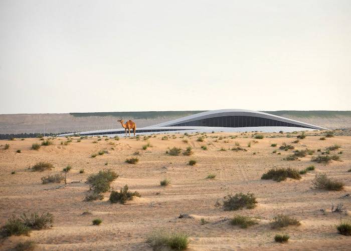 Le 'dune' del progetto, Zaha Hadid Architects.