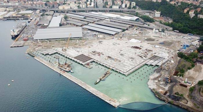 Il progetto delle opere in calcestruzzo della piattaforma logistica di Trieste