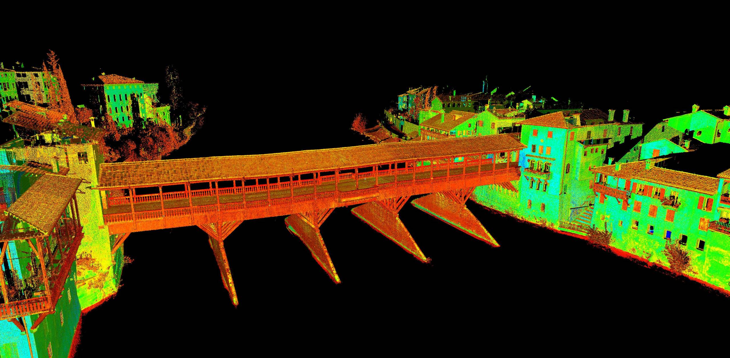 Ponte Vecchio di Bassano del Grappa – rilievo laser scanner