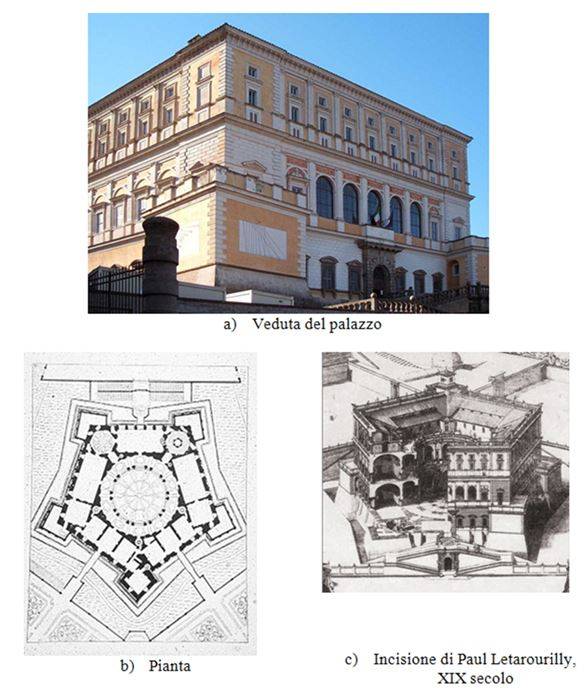 Fig. 1. Palazzo Farnese, Vignola 1547-1565 circa, forma regolare