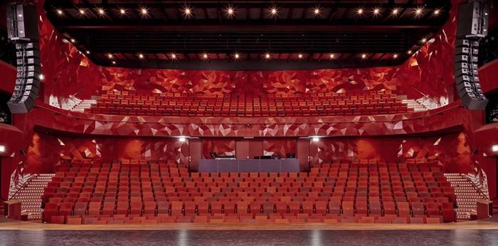 Vista degli interni del Zuidplein Theater a Rotterdam.