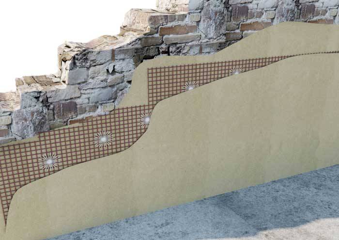 Sistema Armatex Total ETA per il consolidamento strutturale di murature miste