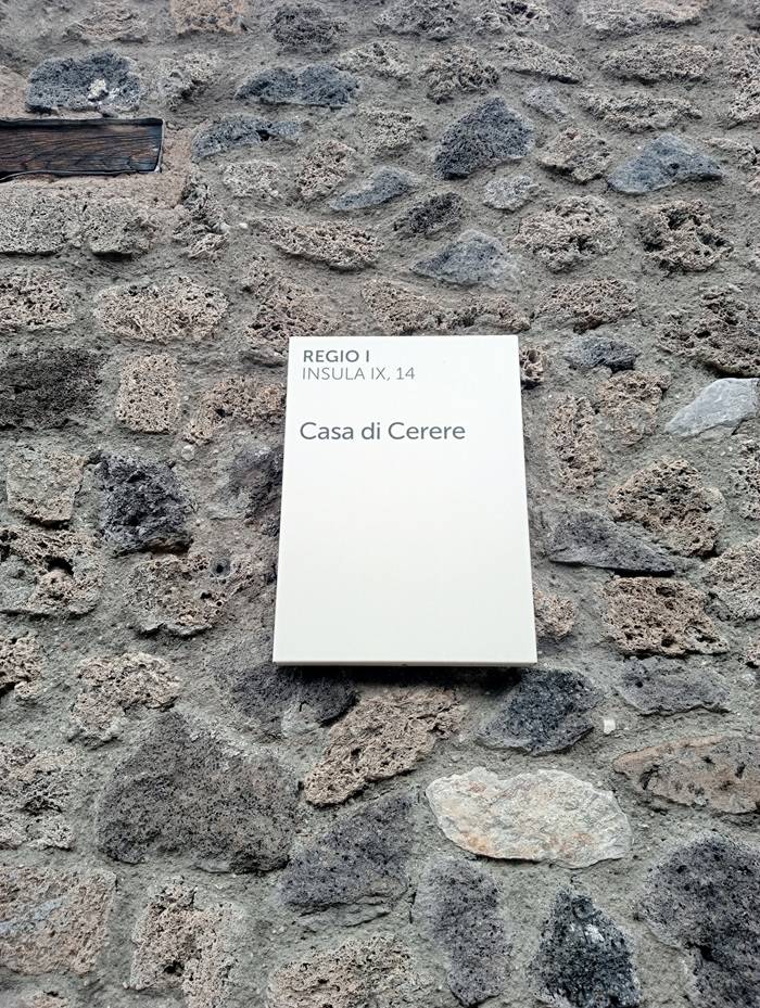 Casa di Cerere – Parco archeologico di Pompei