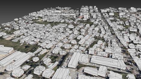 Modello 3D della città di Pescara