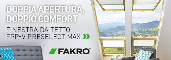 Finestra per tetti FPP-V preSelect: doppia apertura per comfort e ventilazione ottimale