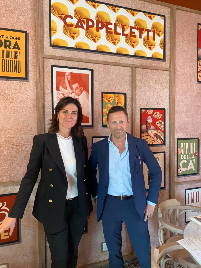 Elena Bacchini dir. marketing Surgital e amministratrice unica Ca’ Pelletti e Eugenio Canni Ferrari  amministratore delegato Tecnasfalti.