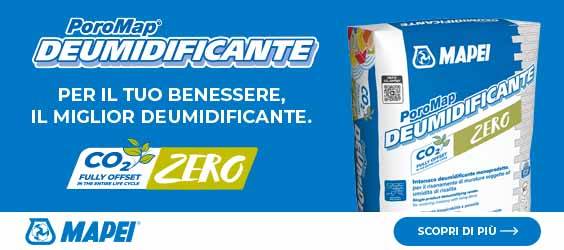 Intonaco deumidificante PoroMap Mapei