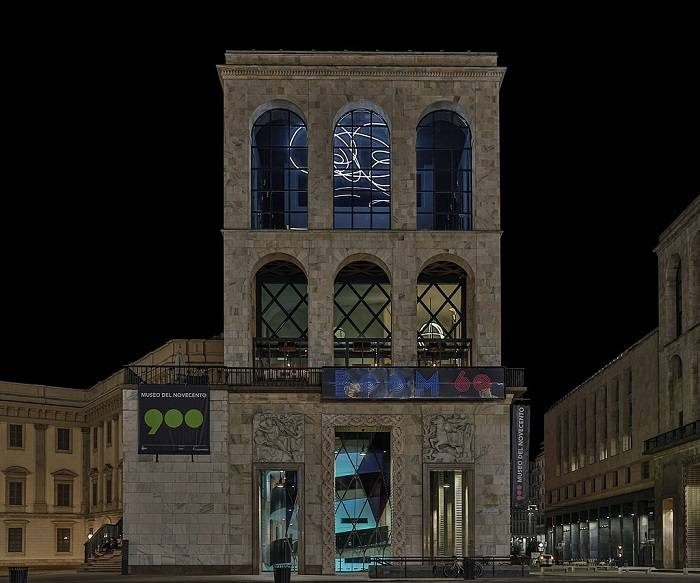 Palazzo dell'Arengario dove si trova il Museo del Novecento, progetto di ristrutturazione di Italo Rota.