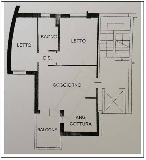 Figura 1 – Planimetria dell’appartamento di cui si tratta in questo articolo.