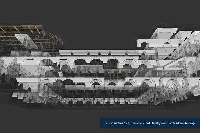 Modellazione HBIM_ Centro Pedane S.r.l., Cremona- BIM Development: arch. Mario Ambrogi.