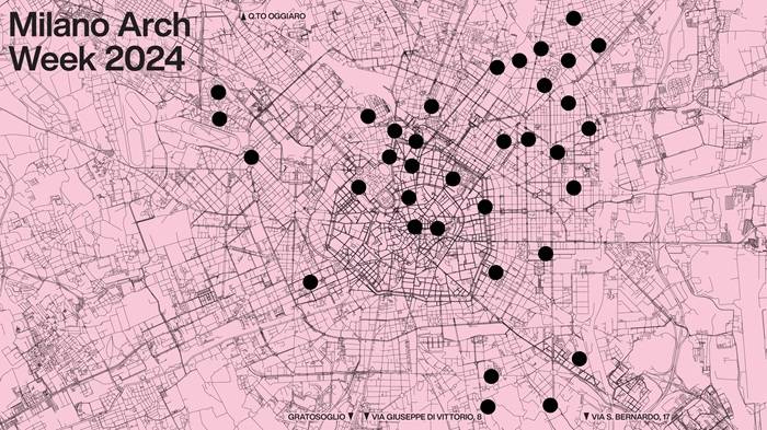Mappa Milano Arch Week 2024.