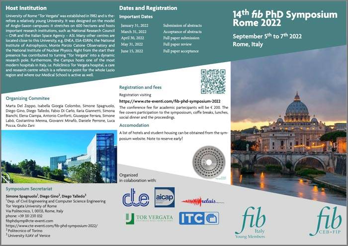 14th fib PhD Symposium Rome 2022