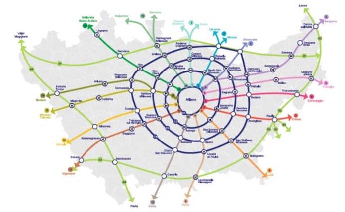 La mappa della nuova rete Cambio di MIlano