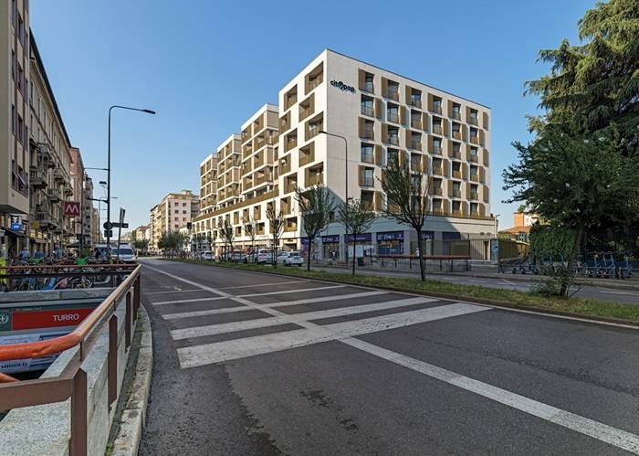 Facciata su Viale Monza, Progetto City Pop, Lombardini22.