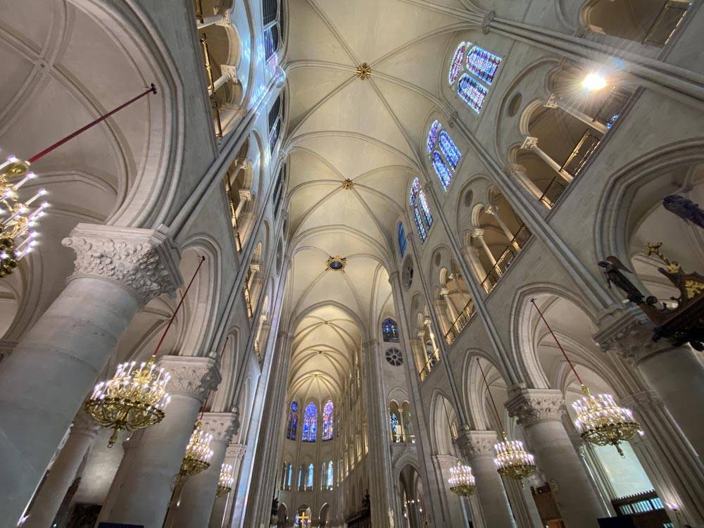 La cattedrale di Notre Dame di Parigi oggi, dopo gli interventi di restauro.