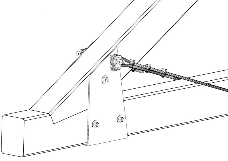 Fig. 6.2.b – Particolare dell’ancoraggio sulla trave di falda