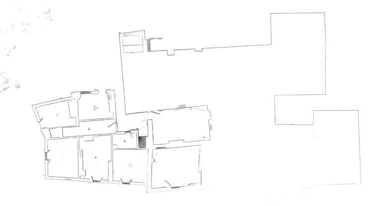 Rilievo 3d di un fabbricato rurale: estrazione della pianta dell'edificio