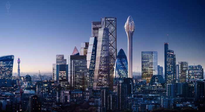 Il futuro Skyline di Londra con The Tulip