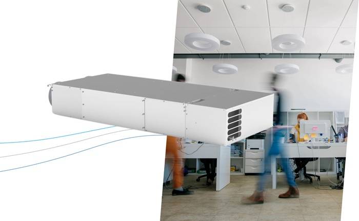 VMC Helty Flow400 per la corretta ventilazione e comfort in ufficio e spazi condivisi.