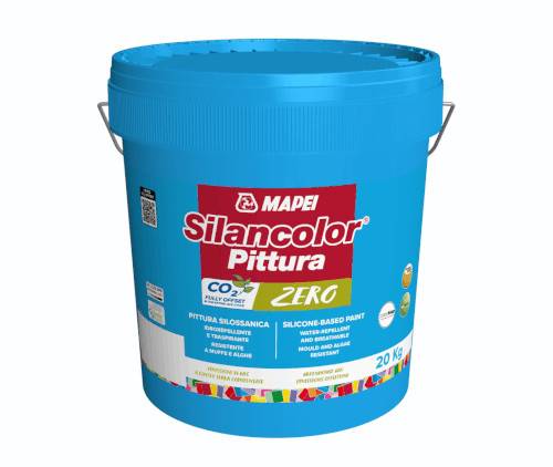 Silancolor Pittura Zero è a base di resina silossanica, traspirante e idrorepellente