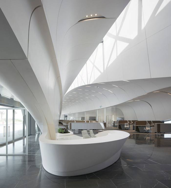 Interni, Headquarters BEEAH, Zaha Hadid Architects.